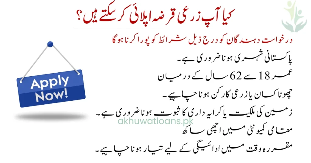 Eligibility Criteria for Akhuwat Agriculture Loan Scheme